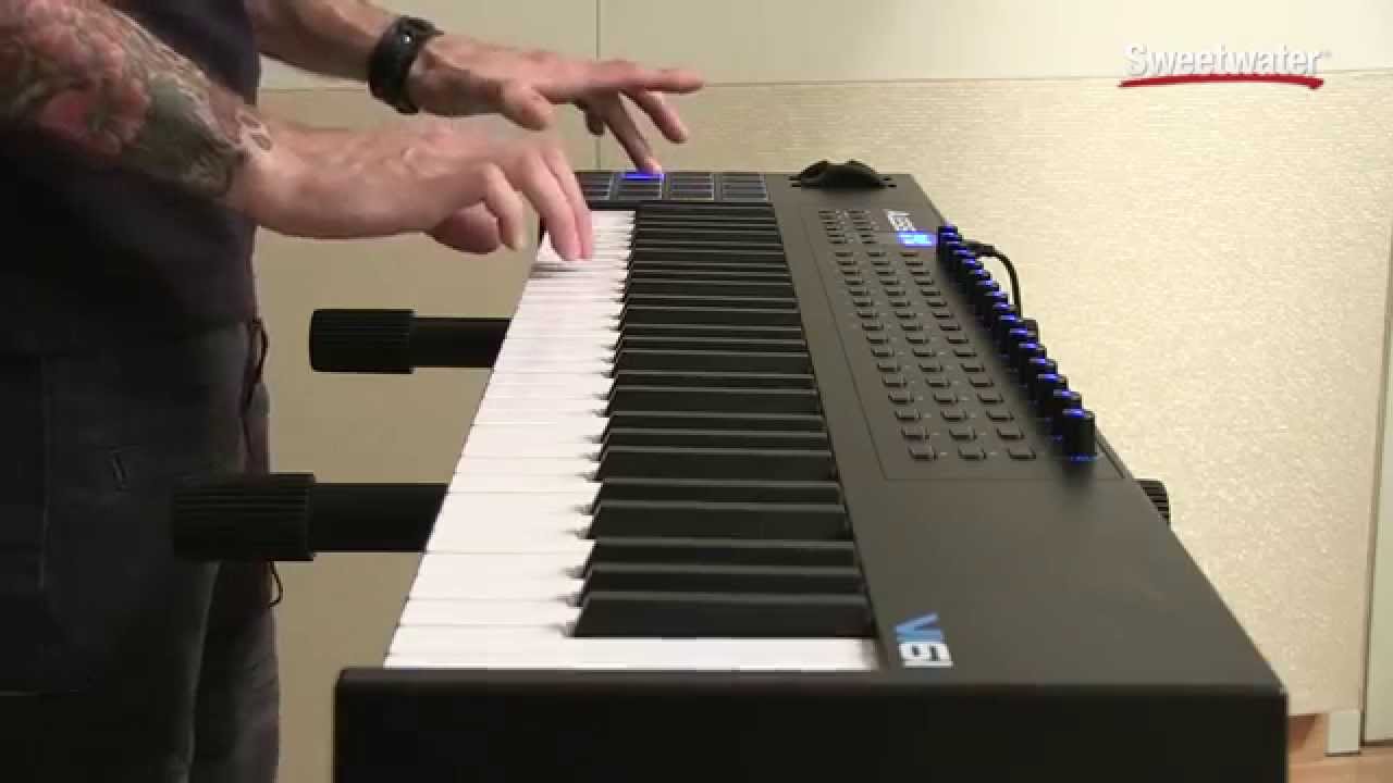 Alesis VI61 USB/MIDI Keyboard Controller Demo by Sweetwater