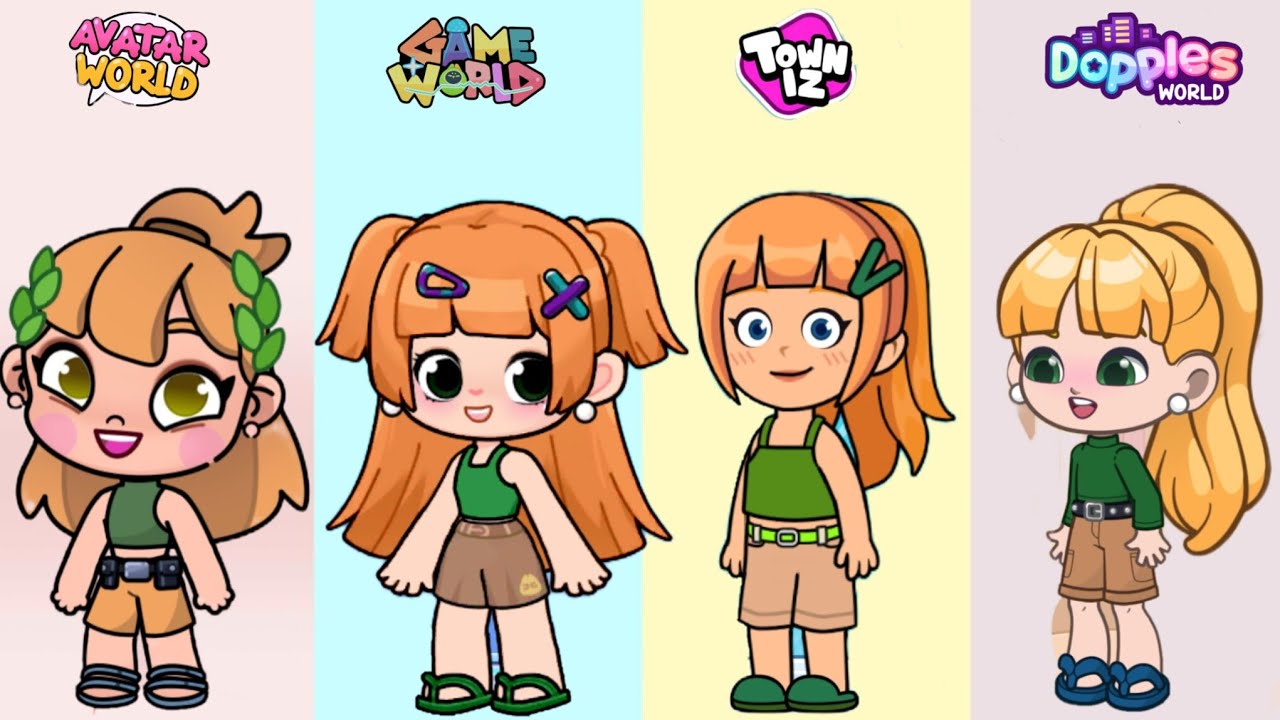 💛Tangerina Torta Inspired Look In Avatar World #pazu #avatarworld #gameworld #dopples 