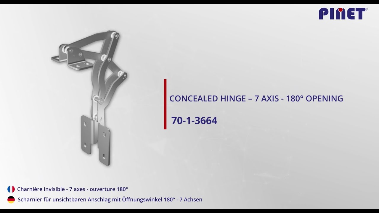 Concealed Hinge 7 axis 70-1-3664