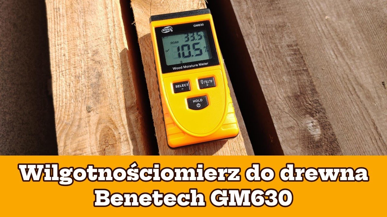 Bezinwazyjny wilgotnościomierz do drewna Benetech GM630.