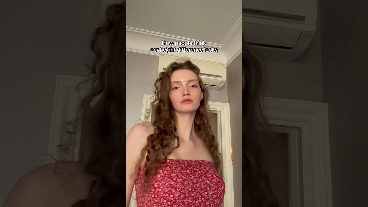 Reality of Dating a Tall Girl #fyp #trending #tallgirl #giant #height #difference #comparison #date