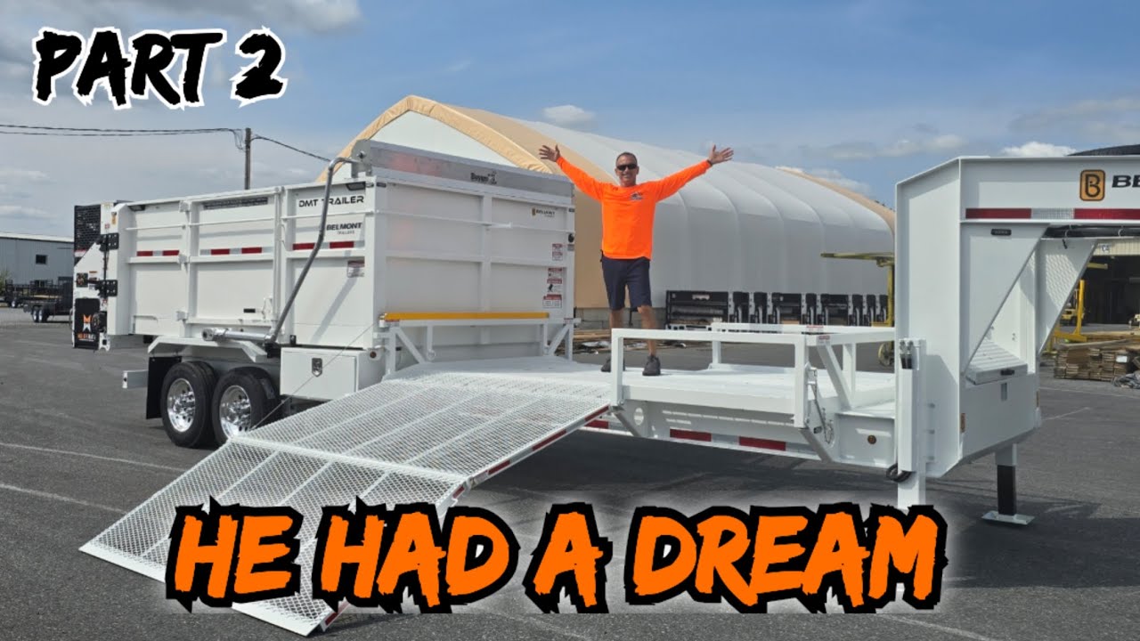 The BIGGEST Dump Trailer on the planet!!!! MULCH MATE® DMT built by Belmont