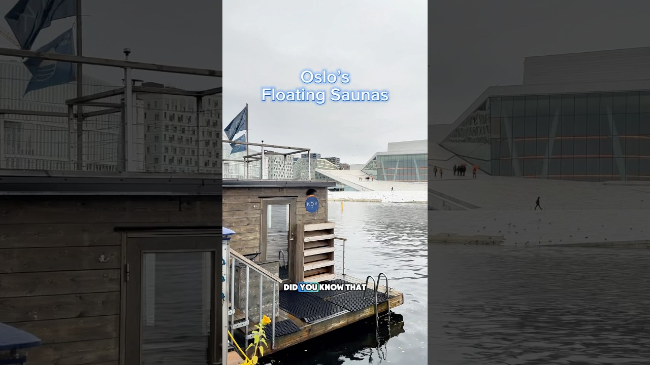 Oslo floating saunas #thingstodoinoslo #oslo #travel #norway #oslotravel #oslonorway #floatingsauna