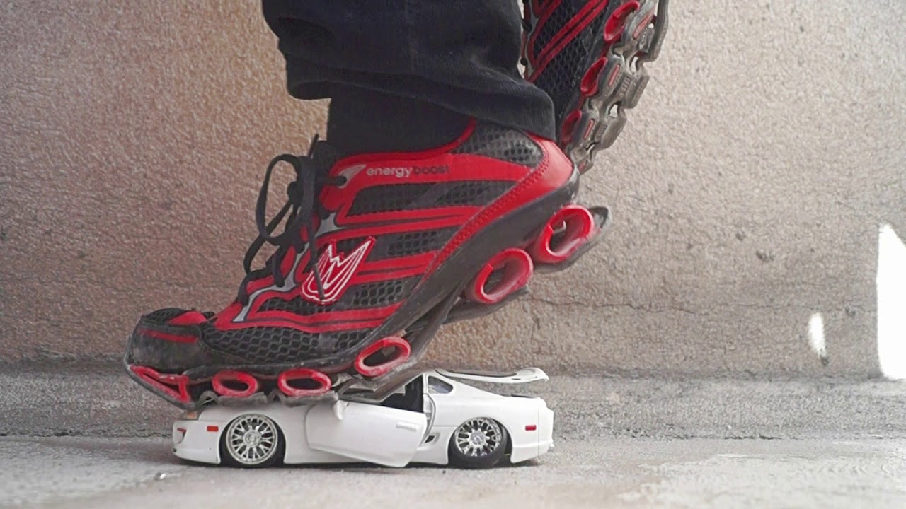 Sneaker stomp car