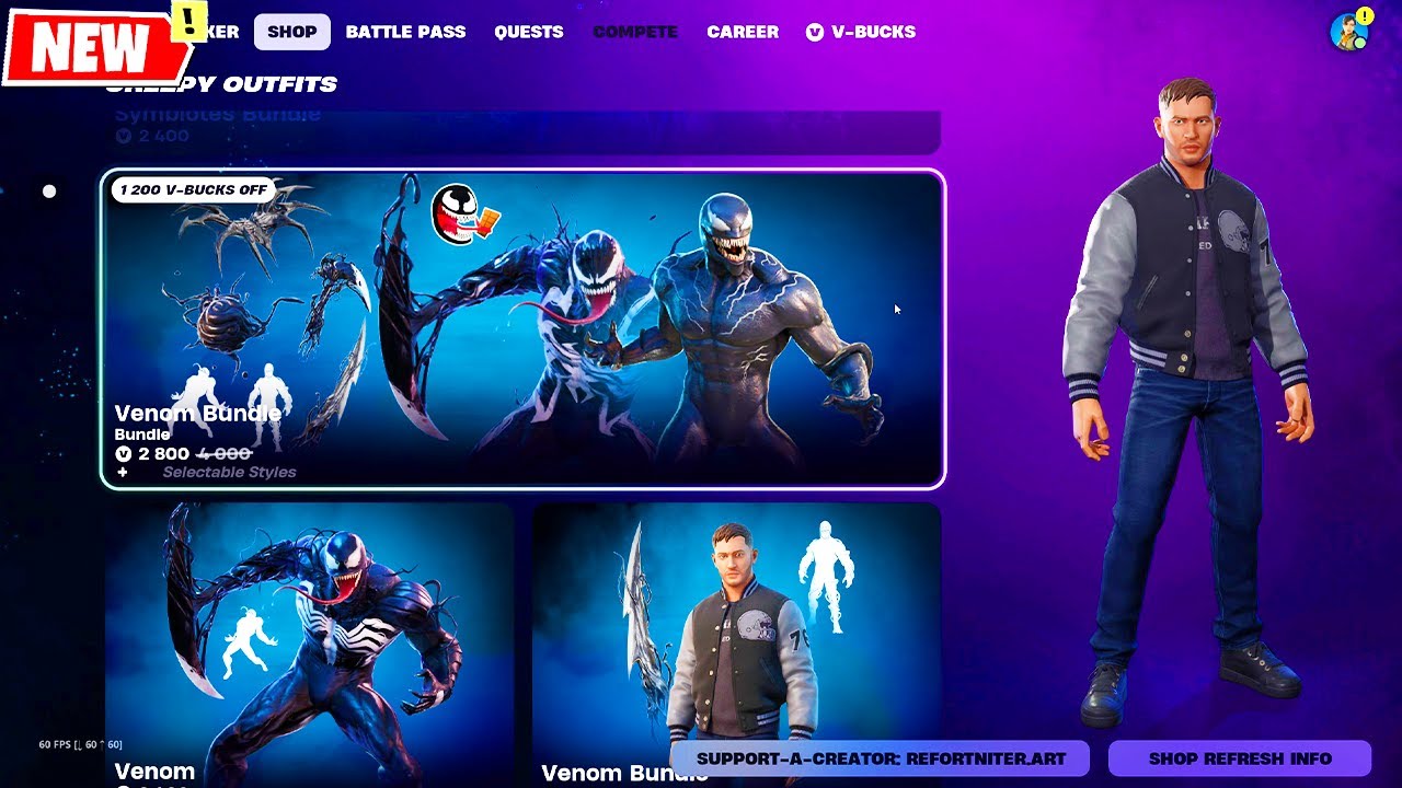 EDDIE BROCK & VENOM Bundles WILL RETURN to Item Shop Fortnite
