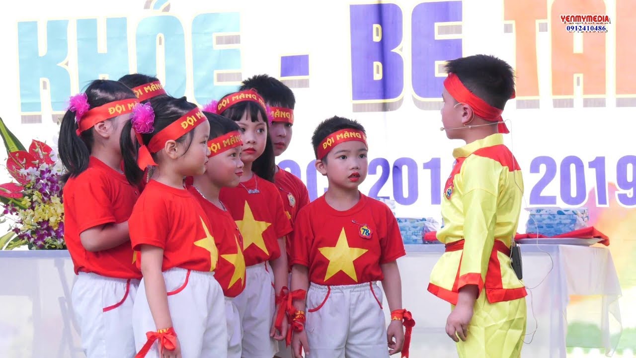 TRƯỜNG MẦM NON ĐỒNG THAN TỔ CHỨC HỘI THI BÉ KHỎE - BÉ TÀI NĂNG || 0912410486