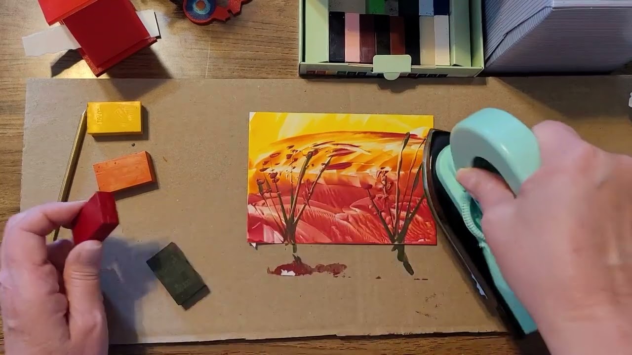 Trying out the Encaustic Art Starter Set