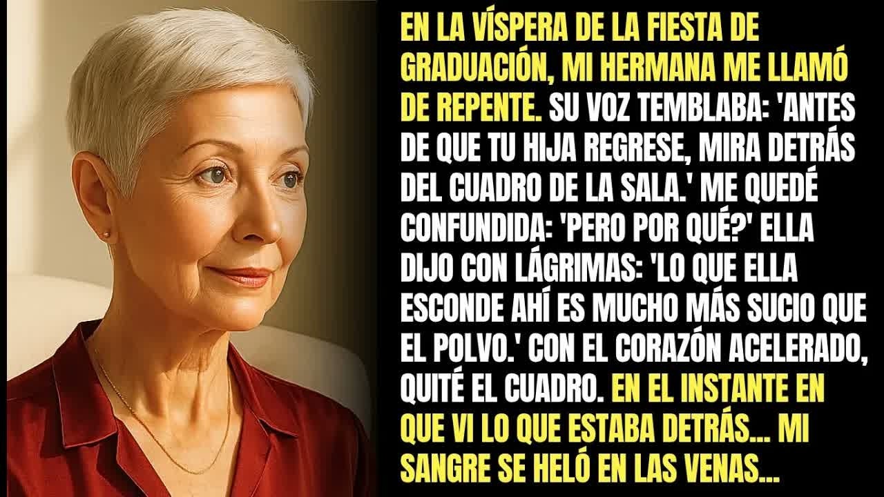 Antes Que Tu Hija Regrese, Mira Lo Que Hay Detrás Del Cuadro De La Sala＂ Dijo Mi Hermana. No Lo Creí