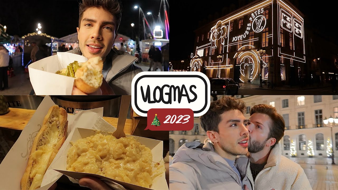 VLOGMAS 2023 | El mercado MASIVO DE NAVIDAD en Paris! Mira lo que comimos! 🥖
