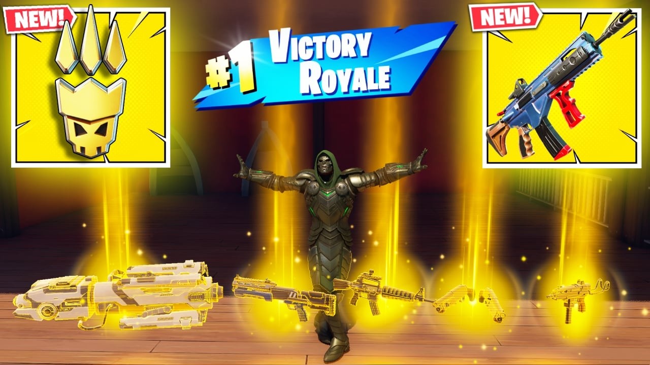 Doctor DOOM vs ALL MYTHIC WEAPONS ( FORTNITE CHAPTER 7 SEASON 1)