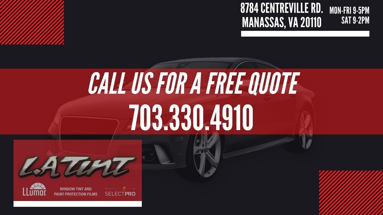 LA Tint Manassas Virginia LLumar Paint Protection