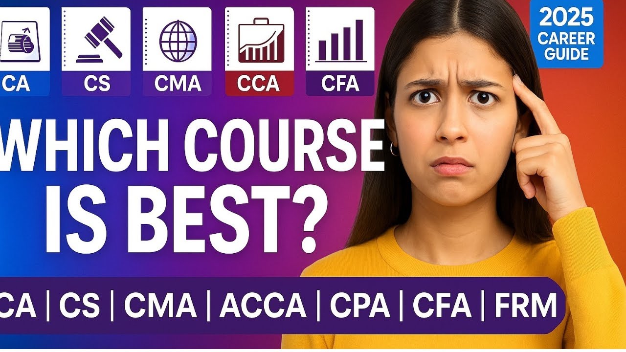 CA vs CS vs CMA vs ACCA vs CFA vs CPA vs FRM | Which Is Best in 2025?