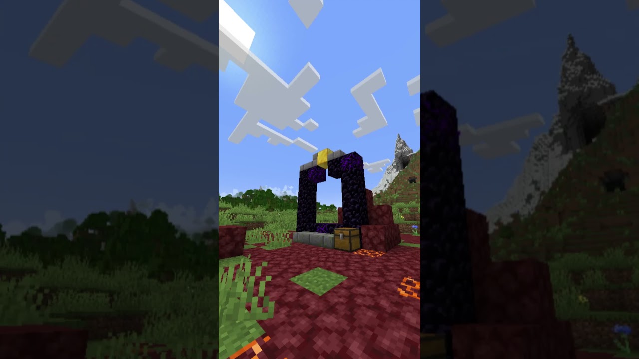 Nerther portal with this majestic pack!! #short #shorts #minecraftshorts #minecraftshort #mcpc