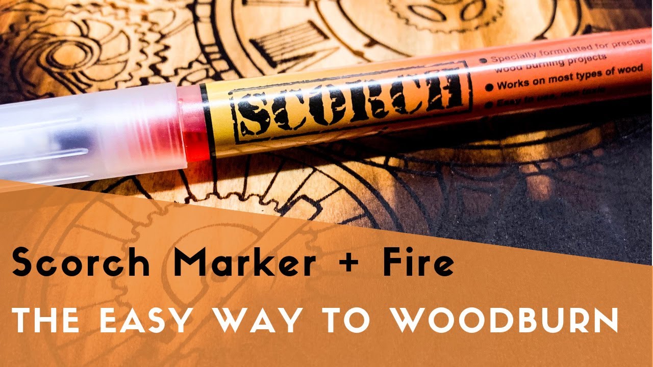 Easy wood burning project! Using only a Scorch Marker and Fire!