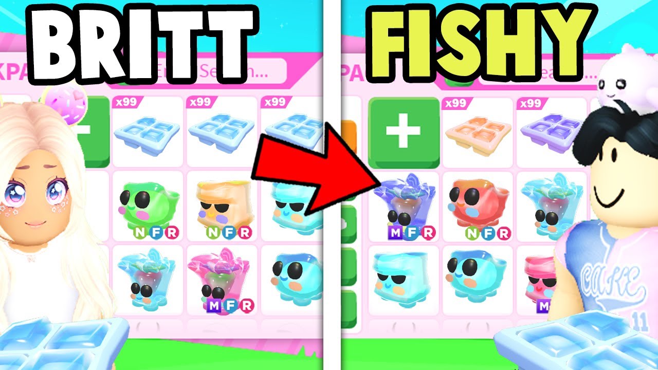 Открываем 100 формочек для льда с помощью FISHYBLOX в Adopt Me!