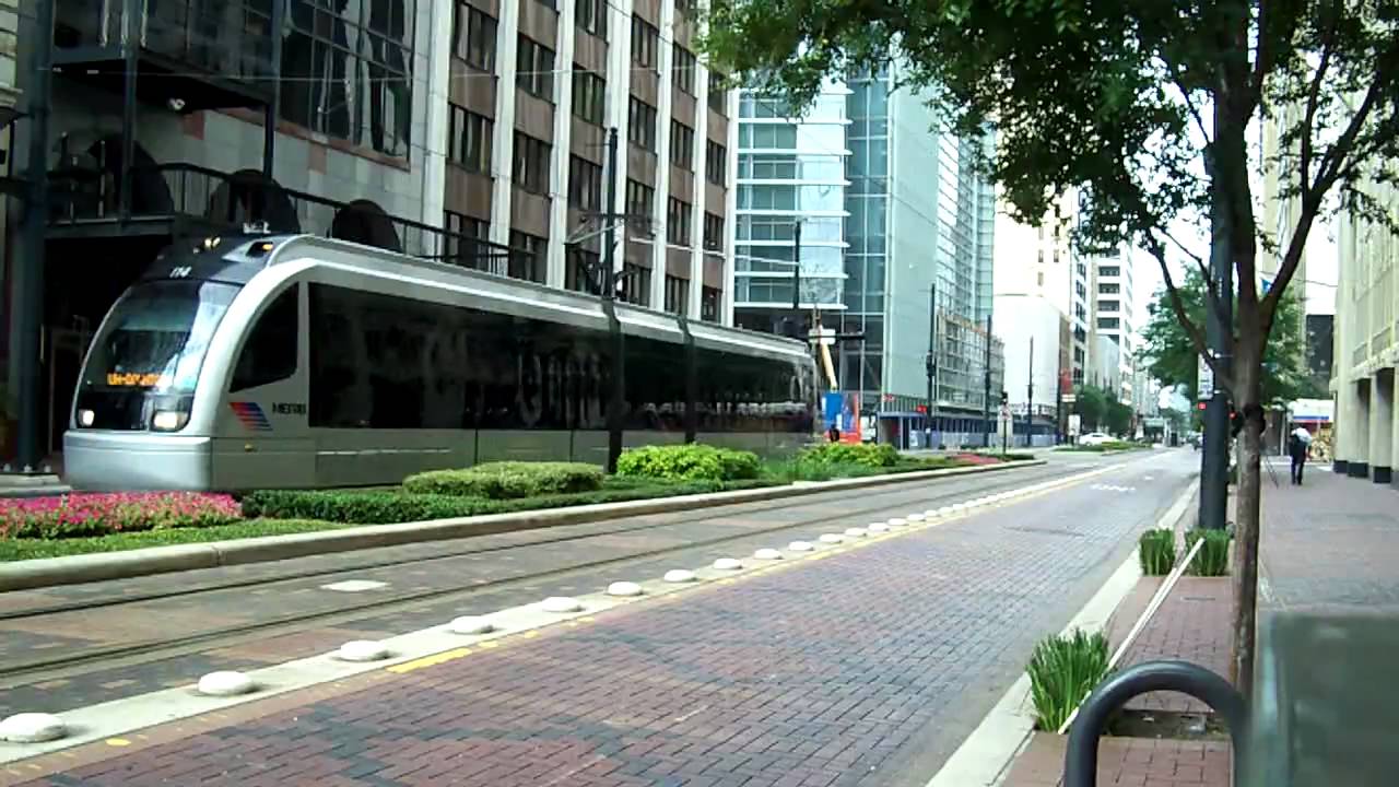 Houston Metro Rail HD (trams in Houston) 2010!