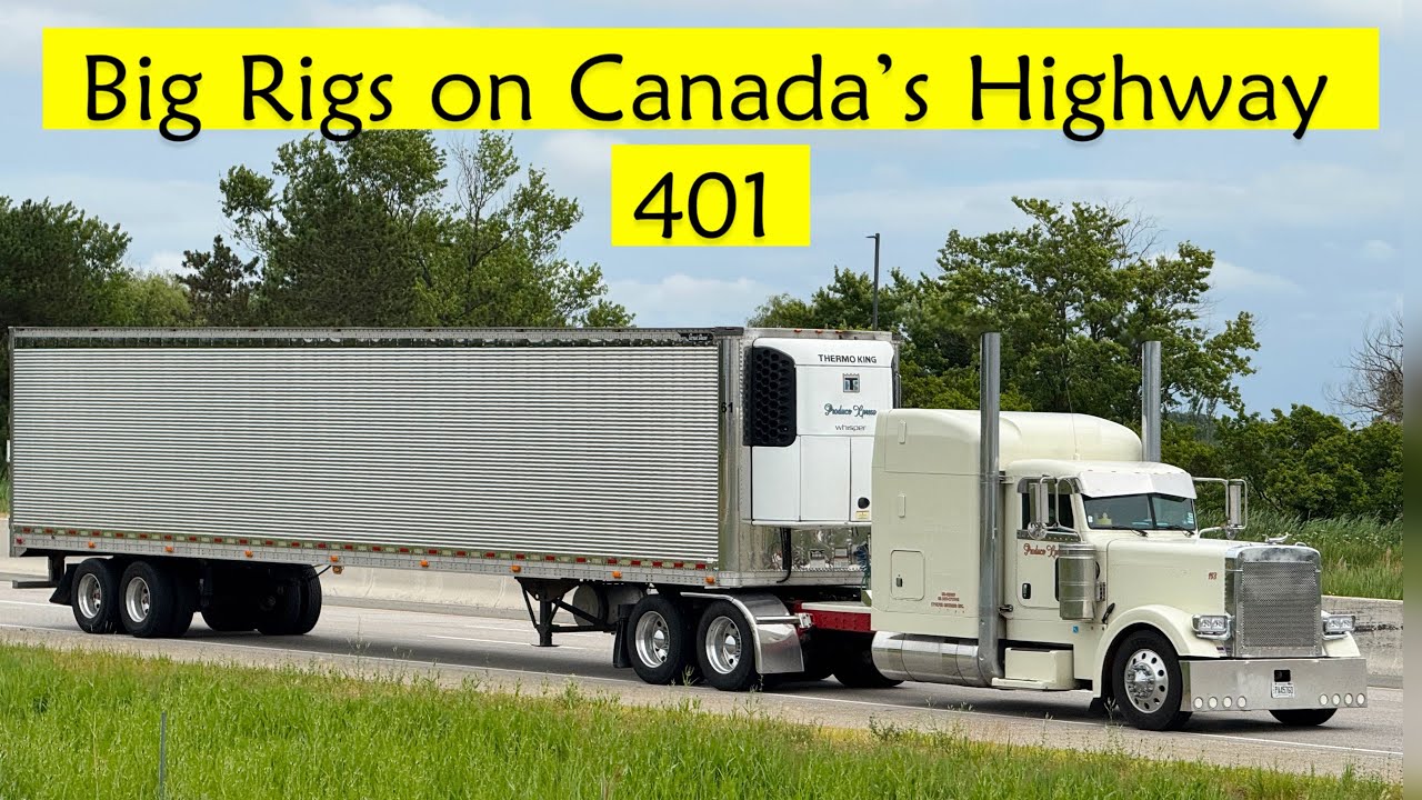 Truck Spotting on Highway 401 in Ontario, Canada#35🇨🇦#BigRig #TruckSpotting #heavyhaulers