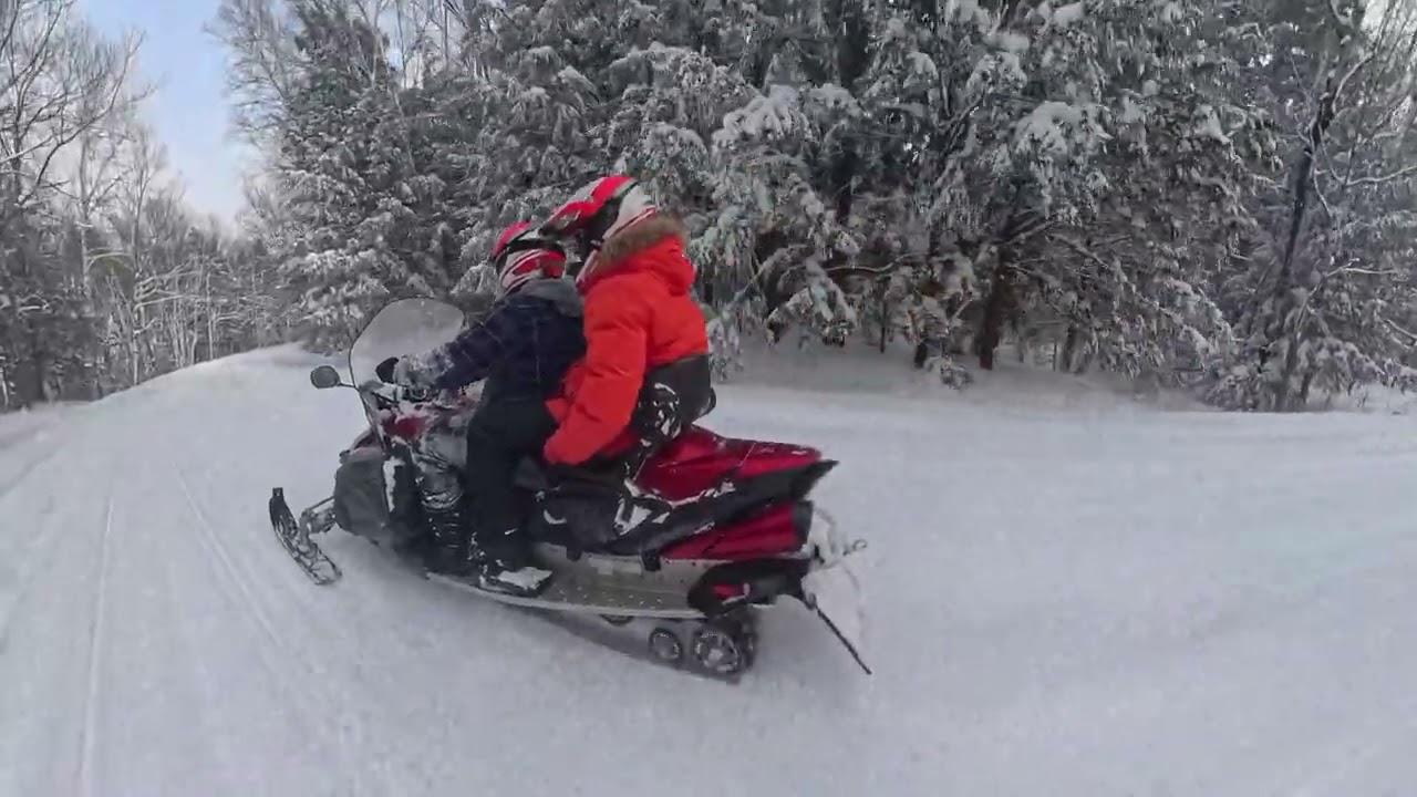 snowmobile the Porcupine Mountains