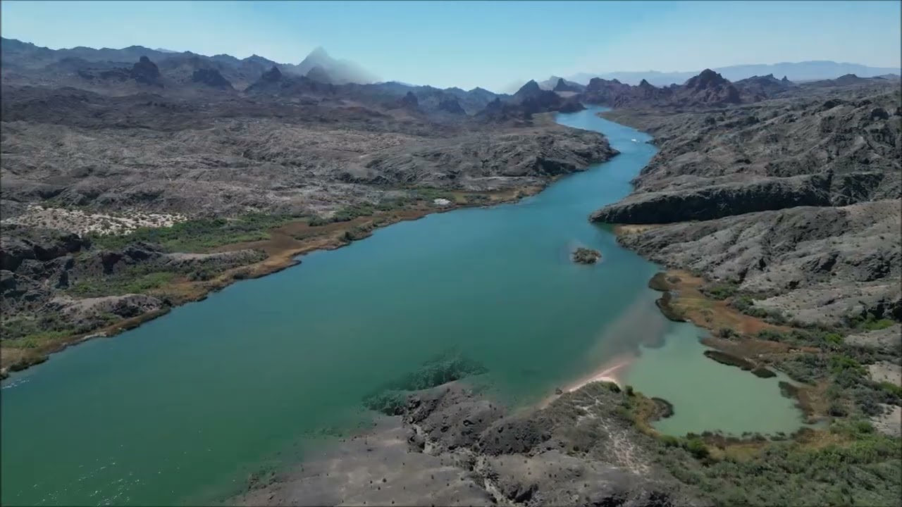 Colorado River, Topock 66 to Topock Gorge, aerial video