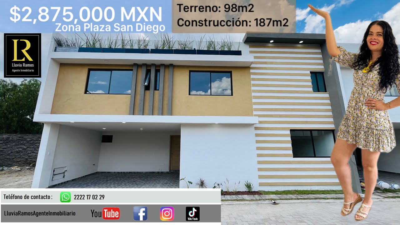 Ven y conoce esta linda casa, te va a encantar. Zona Plaza San Diego, San Pedro Cholula, Puebla.