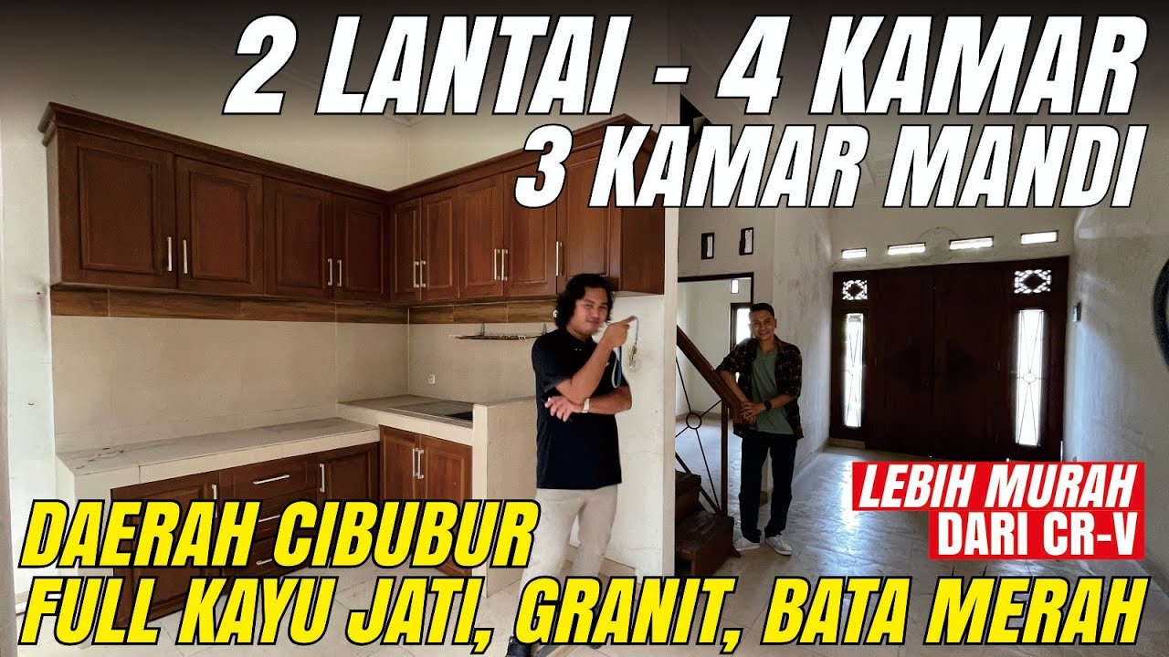 RUMAH MASA KECIL TERPAKSA DIJUAL MURAH 🥲 - 2 Lantai 4 Kamar & 3 Kamar Mandi Loc. Cibubur