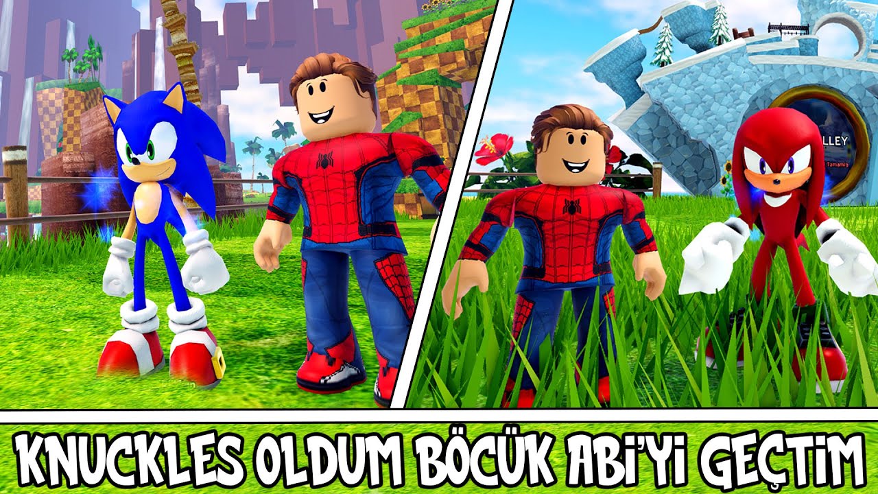 Knuckles Oldum Böcük Abiyi Yendim | Roblox Sonic Speed Simulator