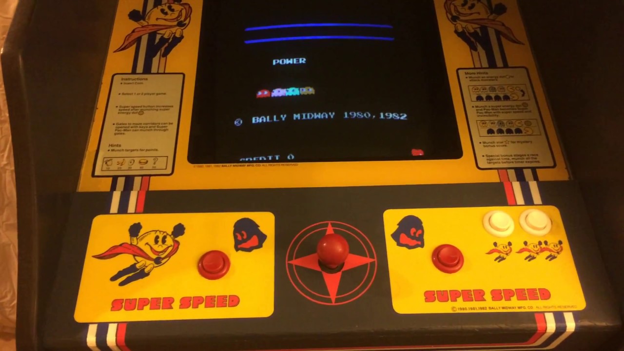 Super Pac-Man Arcade Game Restoration and Game Review