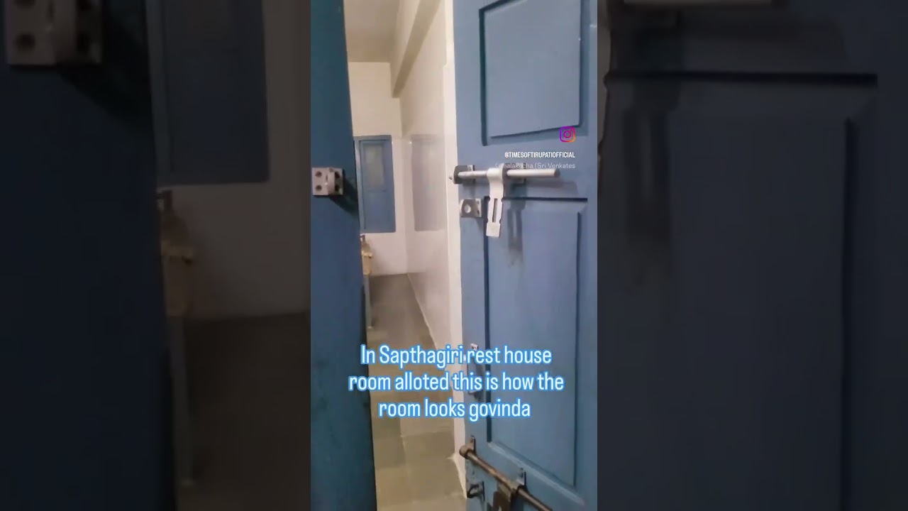 RS 100 /- room in Tirumala sapthagiri rest house #room #tirumala #100rs #sapthagiri #rest #govinda