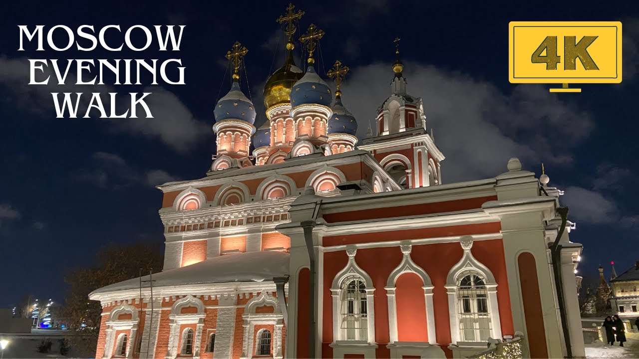 🔥 Russia Moscow the City Walking Tour 4K 60FPS 🔥