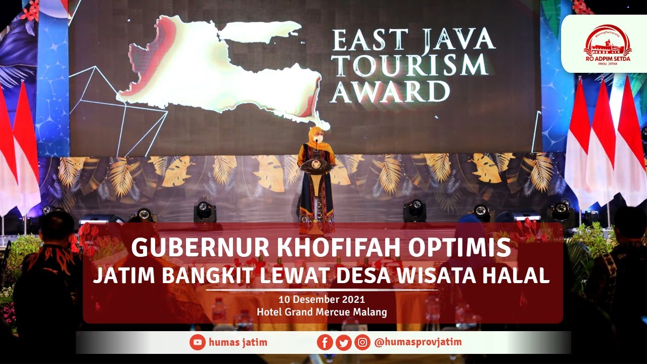 Gubernur Khofifah Optimis Jatim Bangkit Lewat Desa Wisata Halal
