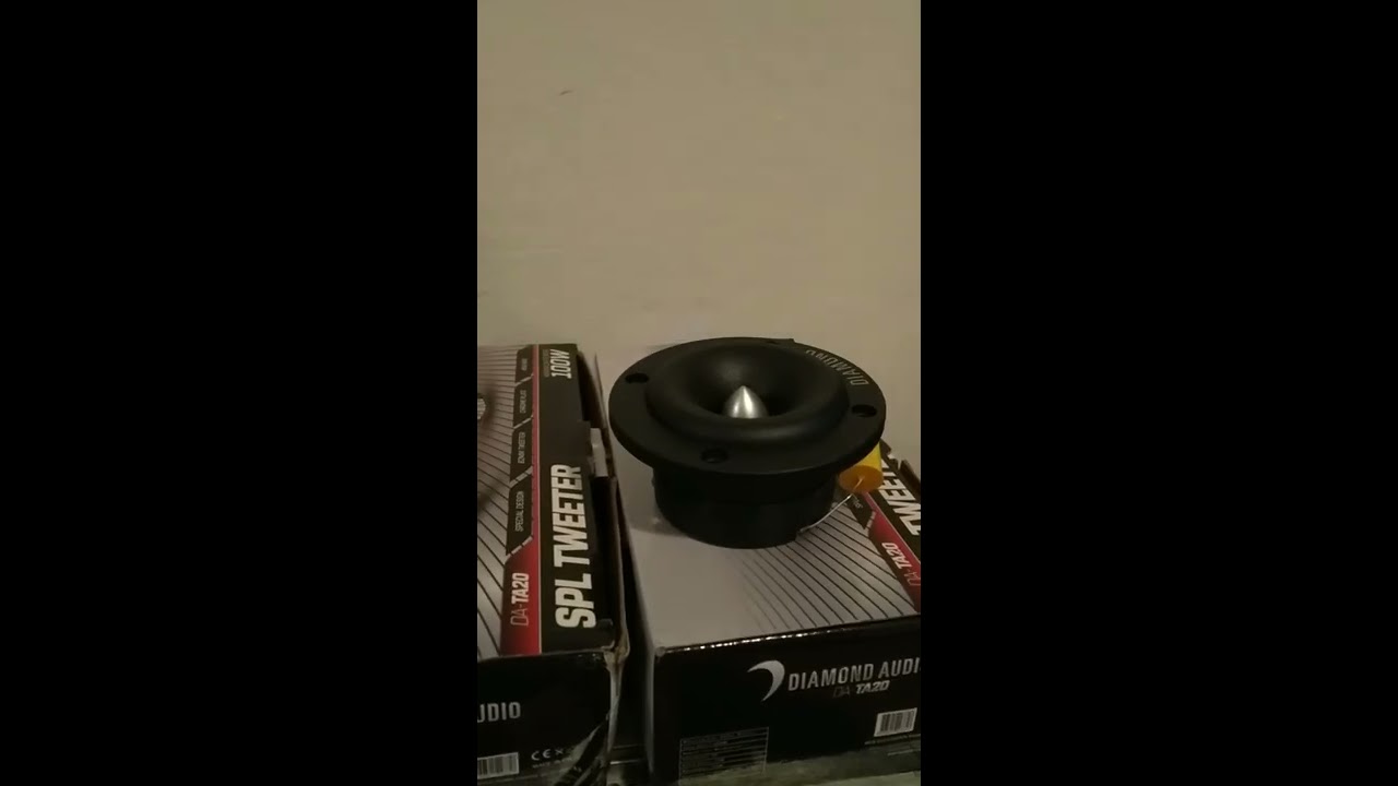 Diamond da-ta20 spl dome tweeter kutu açılımı ve test videosu !!!
