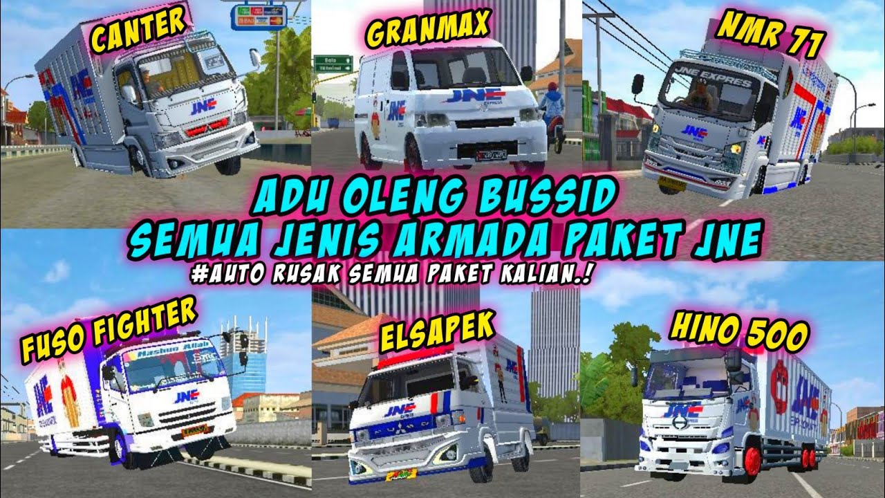 KURIR LAKNAT.🤣K0MP1L4SI ADU 0L3NG BUSSID SEMUA JENIS MOBIL JNE || RUSAK SEMUA PAKET KALIAN  .!!!