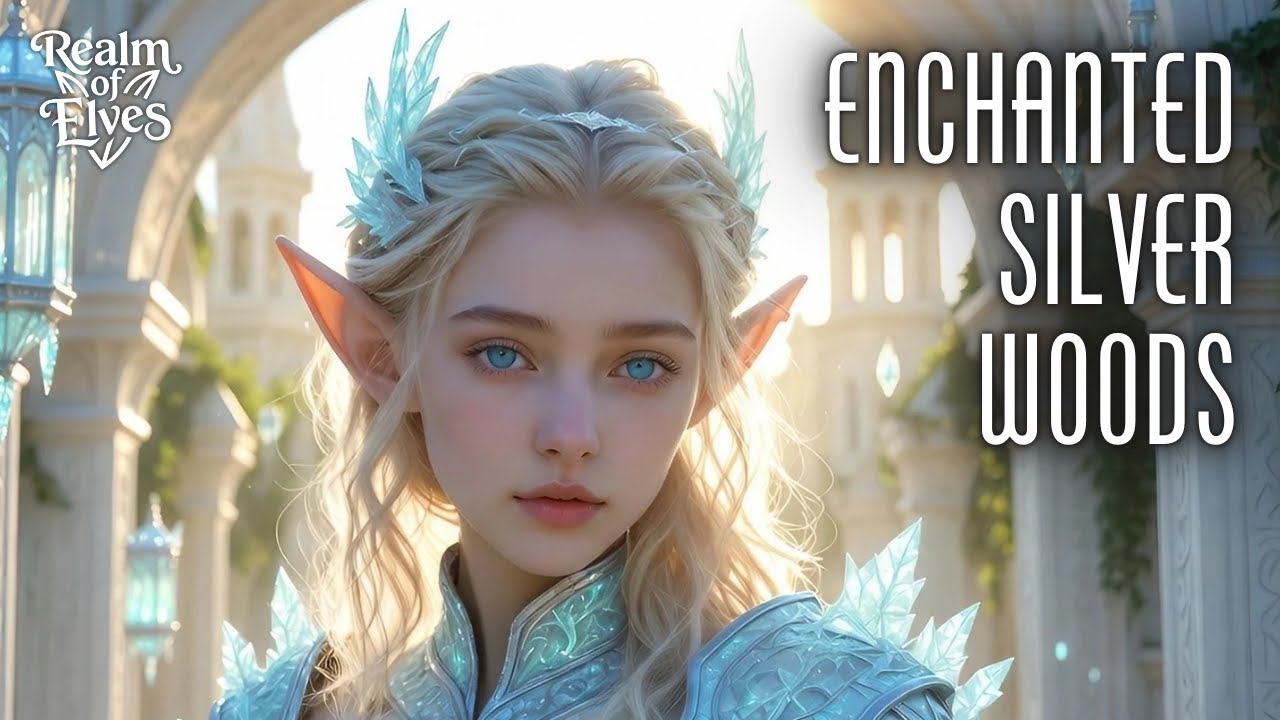 Enchanted Silver Woods | 1 Hour Elven Ambience Instrumental Music for Relaxing & Sleep