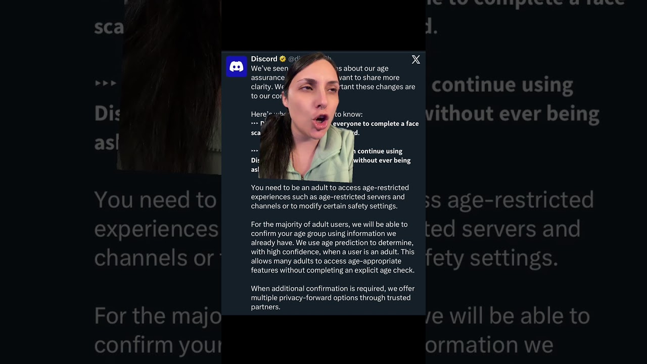 Discord отвечает на жалобы по поводу обновления системы проверки возраста #techgirl #technews #di...