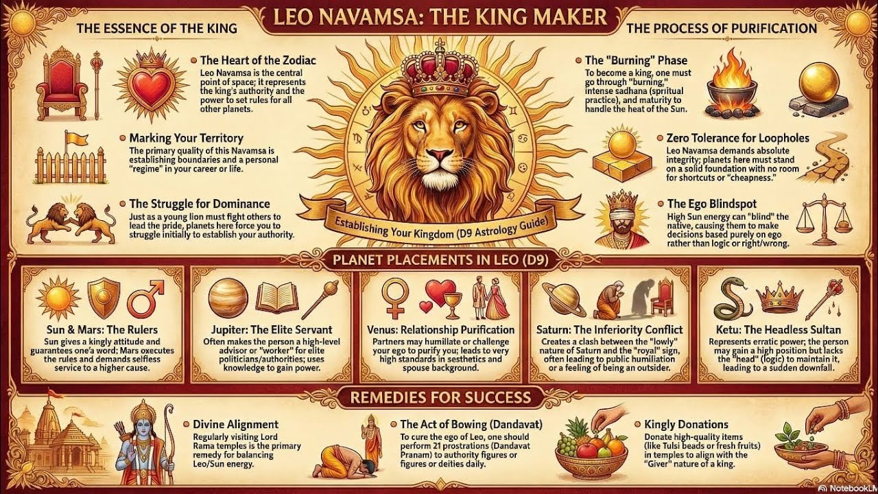 Leo Navamsa | D9 and Navamsa Prediction using Jaimini and Vedic Astrology