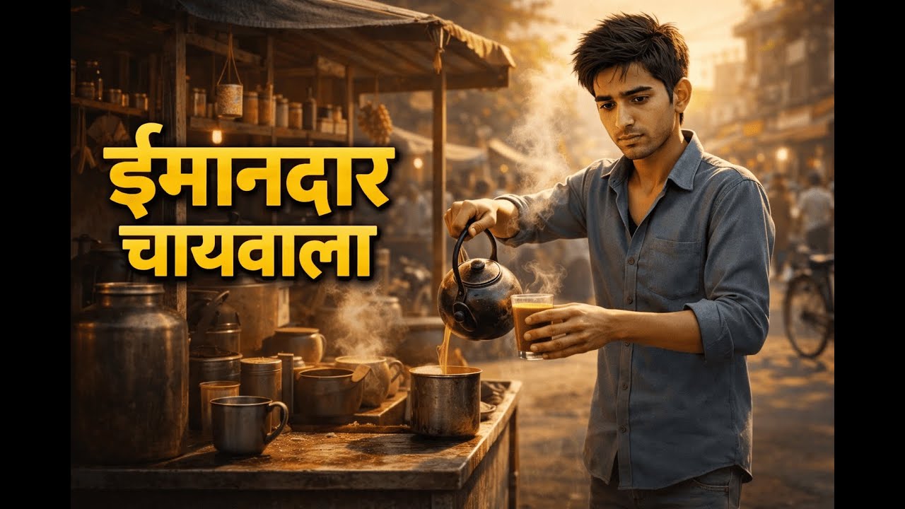 ईमानदार चायवाला | गरीब लड़के की सच्ची कहानी  #animationworld #motivationalstoryhindi