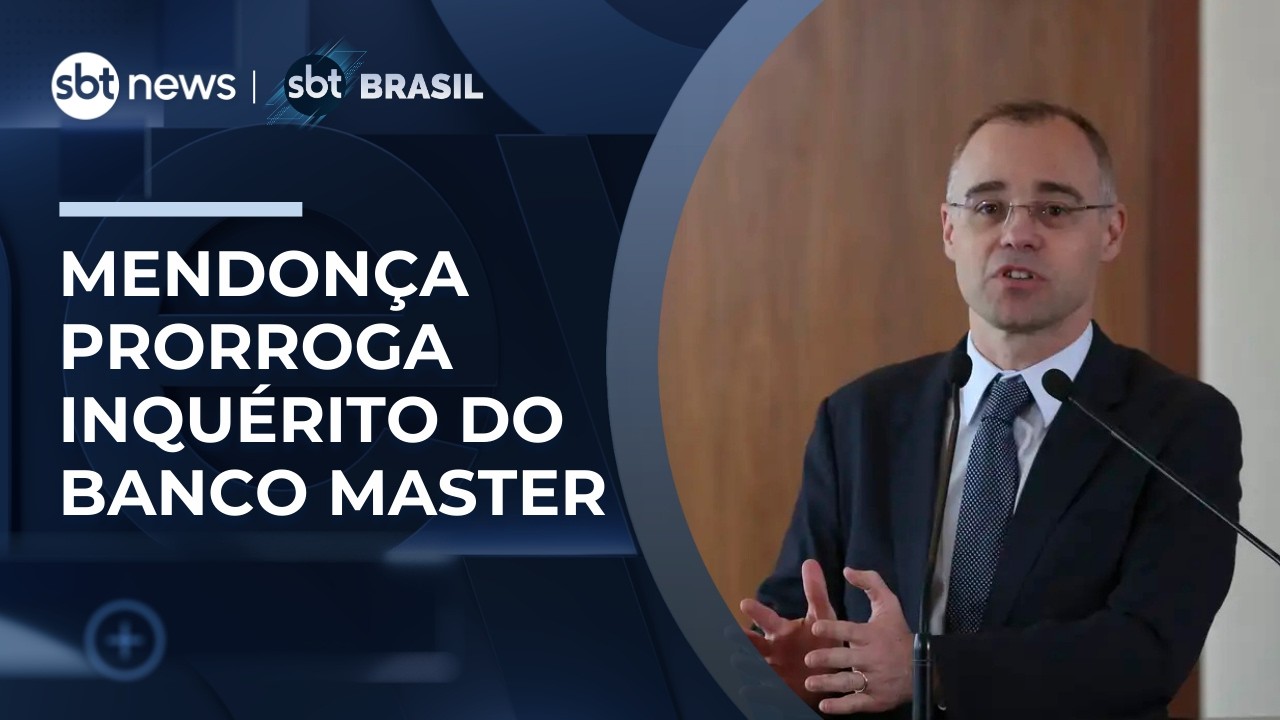 André Mendonça prorroga inquérito do Banco Master por 60 dias | #SBTBrasil