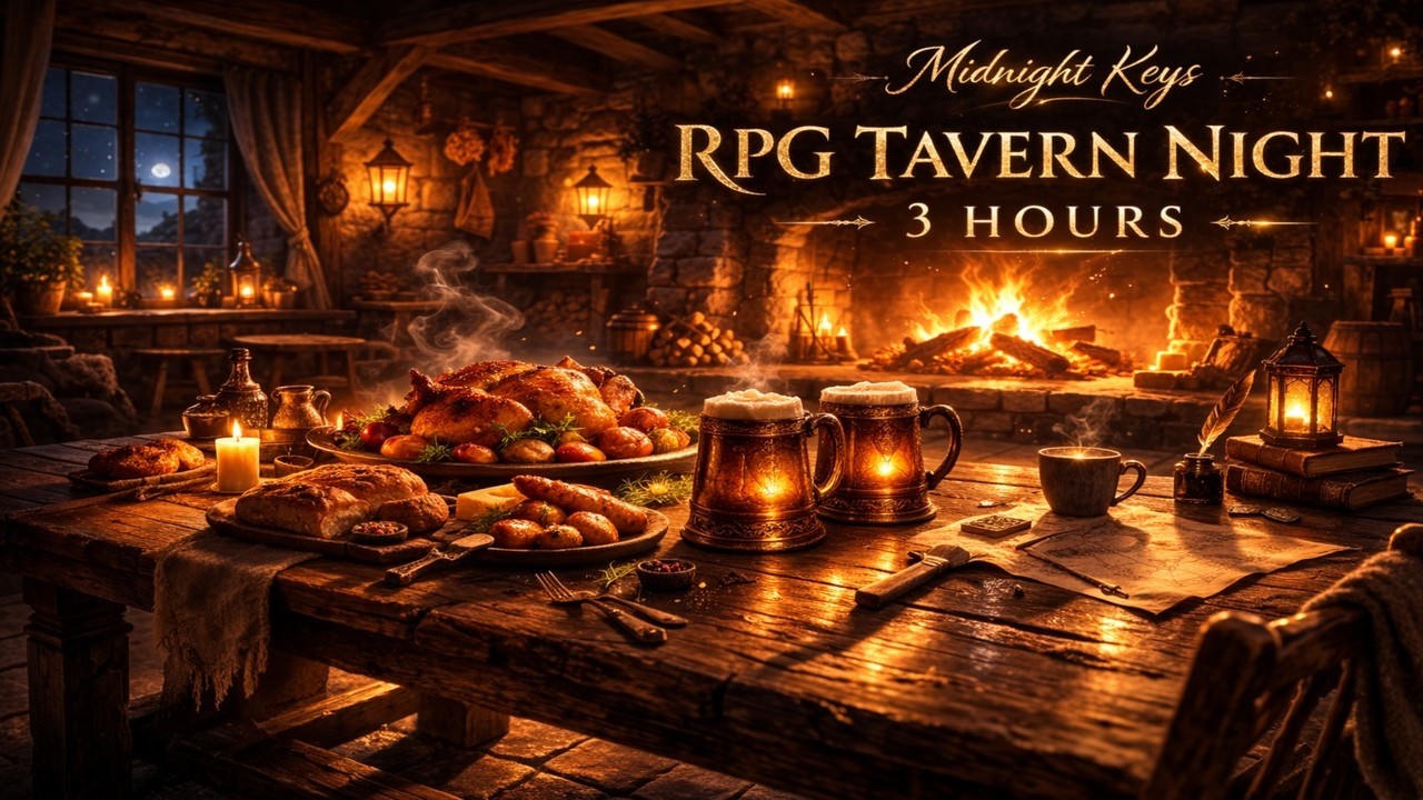 旅の終わりに、休みませんか？｜RPG Tavern Night Ambience【3 Hours】