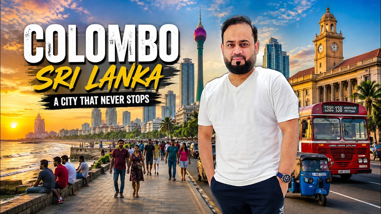 Colombo City Tour in One Day | Red Mosque to Local Bazaar