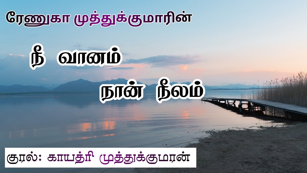 நீ வானம் நான் நீலம்| Renuga Muthukumar| Tamil audio novel| RJ Gayathri Muthukumaran