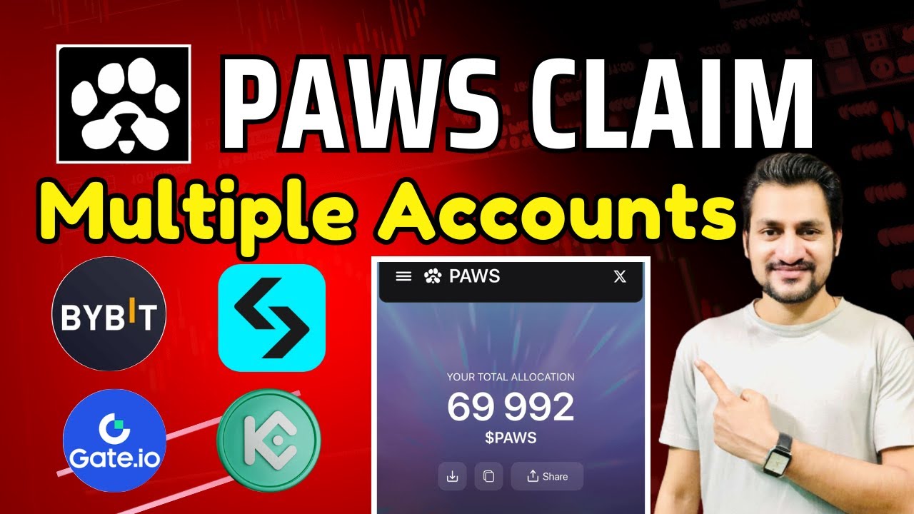 How to Claim PAWS Tokens in Exchange | PAWS Multiple Accounts Withdraw | Full Guide