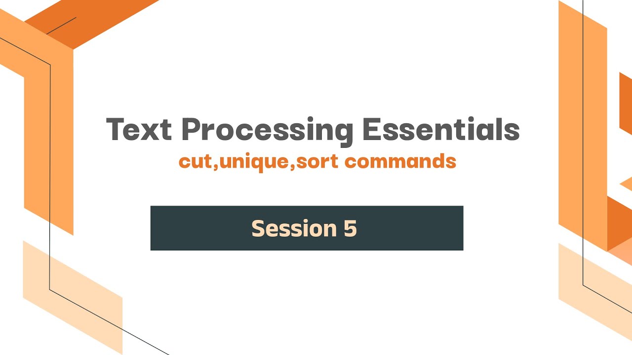 5.1 - Text Processing Essentials
