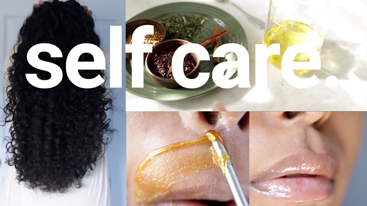 SELF CARE MAINTENANCE | lip care routine for cracked lips, DIY hair oil, french pedicure, sugaring