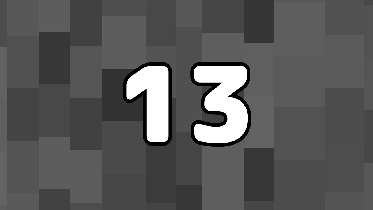 13 Seconds Timer ‐ Gray Tiles