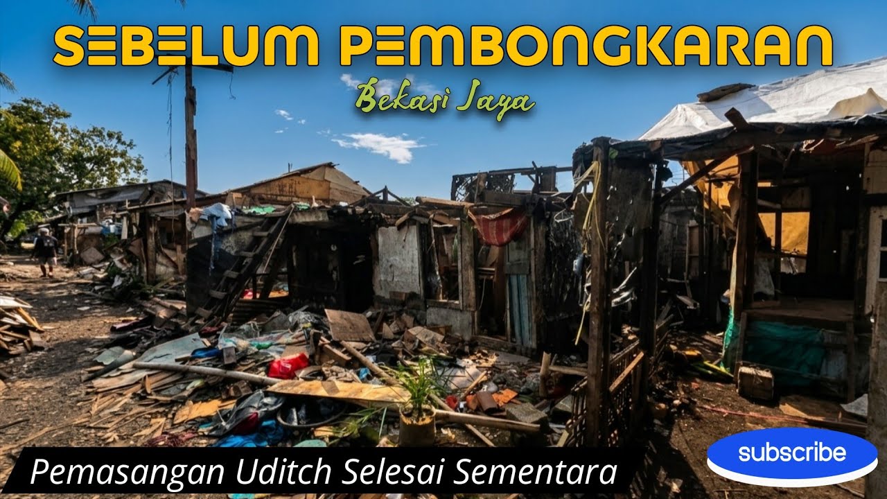 PROGRES PROYEK BEKASI JAYA SEBELUM BONGKAR BANGLI, UDITCH TERPASANG SEMUA