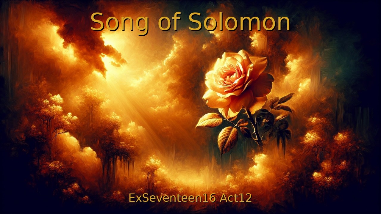 Song of Solomon 2:1-17 - Rise Up My Love - ExSeventeen16 ActTwelve Scripture Worship Songs