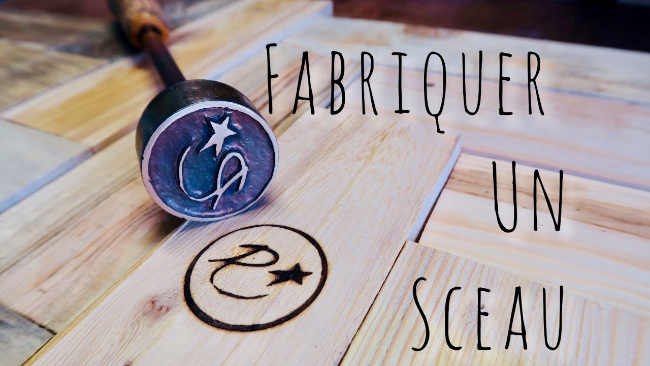 Fabrication d'un sceau (cachet) en bronze à marquer le bois et cuir. (DIY. Making a branding iron)