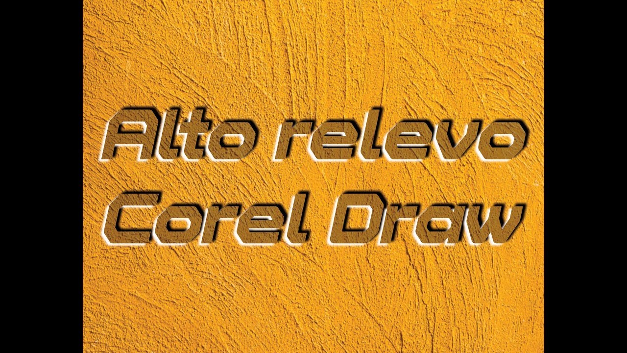 Corel Draw Efeito Auto Relevo