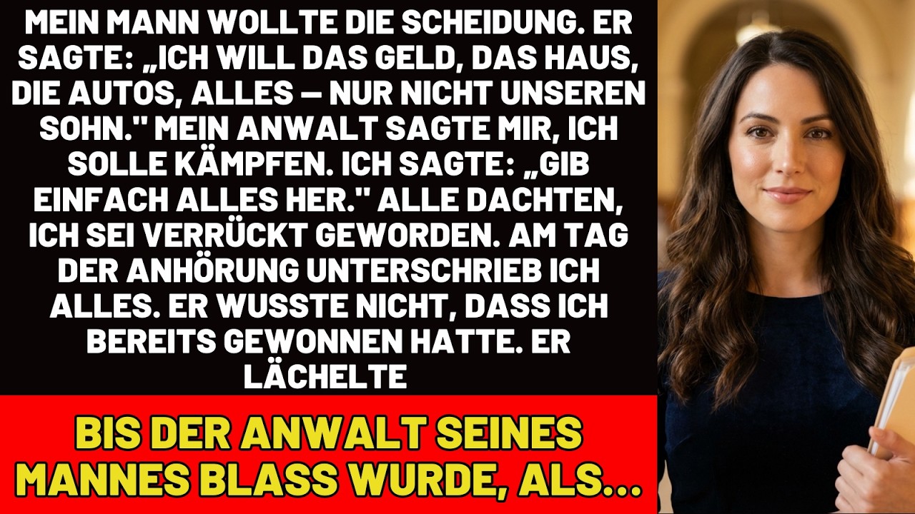 Mein Mann Wollte ALLES Bei Der Scheidung — Nur Nicht Unseren Sohn. Ich Unterschrieb Alles. Er…