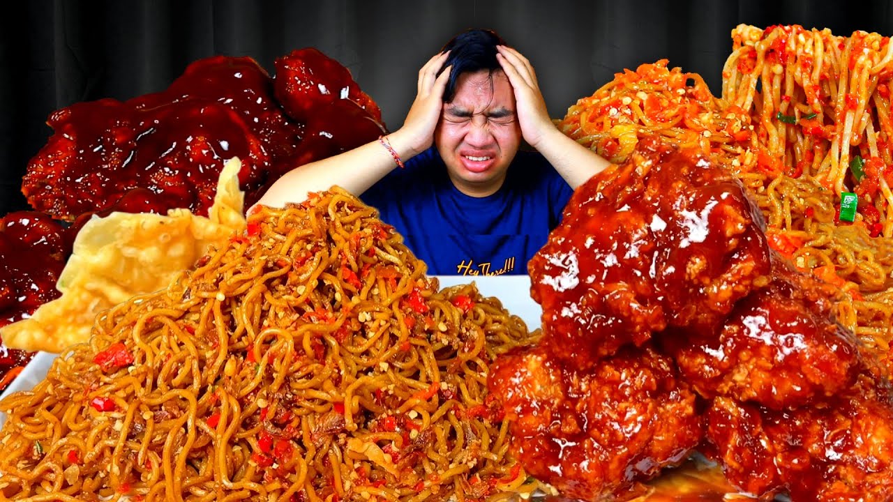 GILAA 🥵 MUKBANG MIE GACOAN LEVEL 8 PALING PEDAS + COMBO AYAM RICHEESE LEVEL 5 TERPEDAS